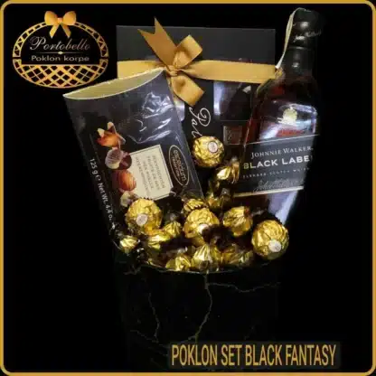poklon set sa viskijem i čokoladnim kuglama