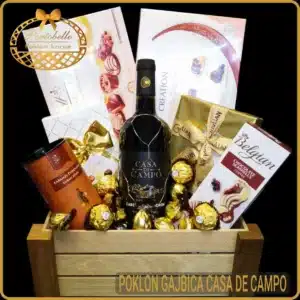 poklon gajbica casa de campo sa vinom i cokoladama
