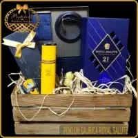 Ekskluzivni poklon za muškarca gajbica Royal Salute, originalan luksuzan poklon za jubilarne rodjendane, gift boxes for men