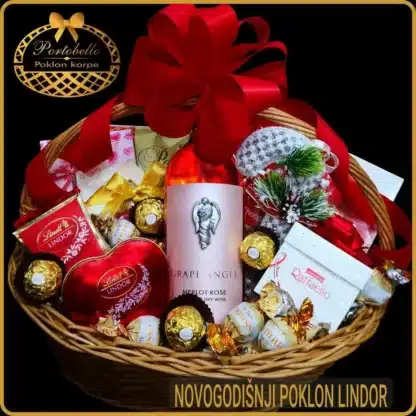 Poklon za Novu godinu prijatelju novogodišnji poklon Lindor, New Year's gift for a friend