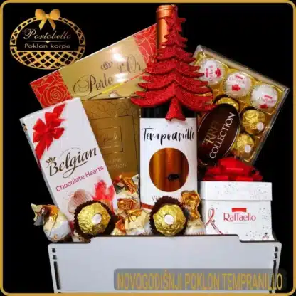 Poklon za Novu godinu poslovnim prijateljima novogodišnji poklon Tempranillo, New Year's gift for business friends