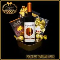 poklon set tempranillo srce sa vinom i cokoladama