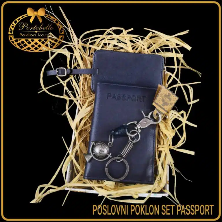 korporativni poklon set passport personalizovan za putovanja