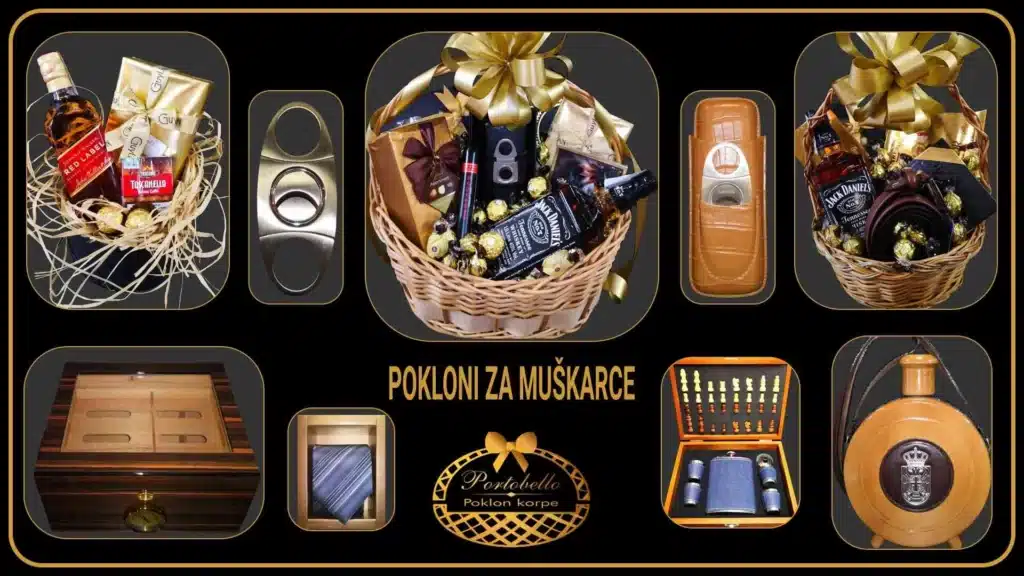 Pokloni za muškarce prodavnica poklona Poklon korpe Portobello