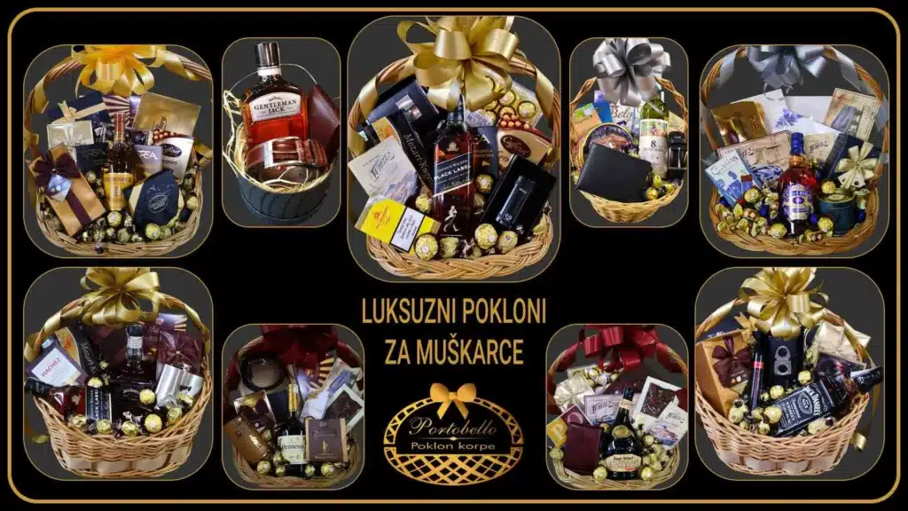 Luksuzni pokloni za muškarce Prodavnica poklona Poklon korpe Portobello
