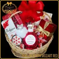 Luksuzni poklon za žene i devojke poklon korpa Mozart Red
