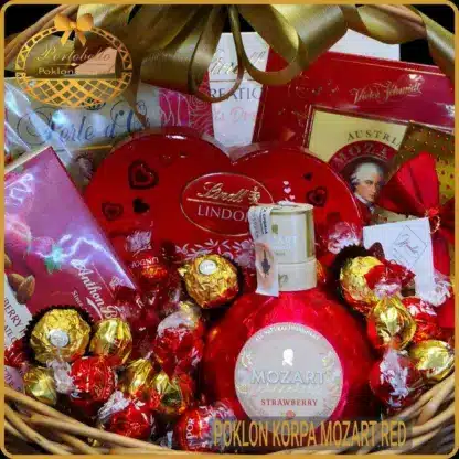 poklon za ženu sa mozart likerom i lindt čokoladama