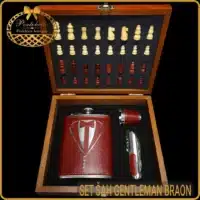 Muški poklon set šah Gentleman braon, a gift for a man