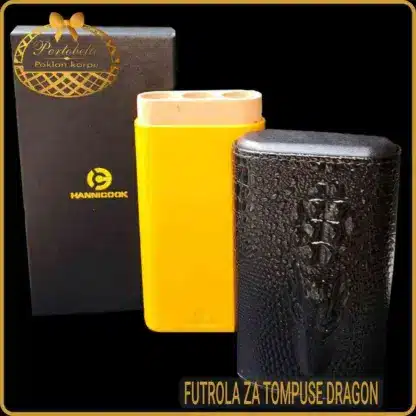detalj futrole za tompuse dragon crna za tri cigare