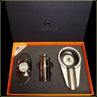 luksuzni set za cigare deluxe sekač upaljač pepeljara