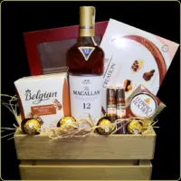 poklon gajbica macallan double sa viskijem i cigarama
