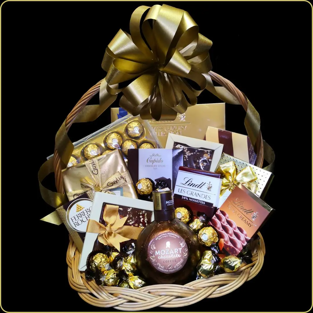 poklon korpa mozart liker sa cokoladama i bombonjerama