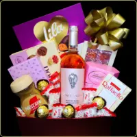 slavski poklon set angel rose vino nes kafa i čokolade