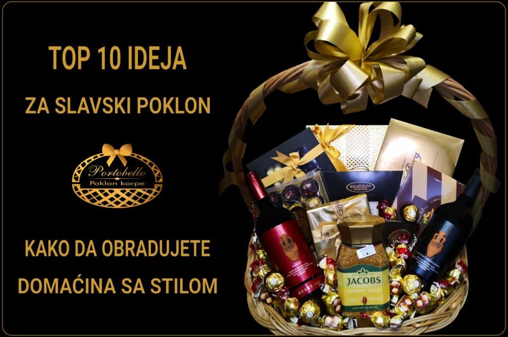hero slika za blog top 10 ideja za slavski poklon sa kafom i vinom