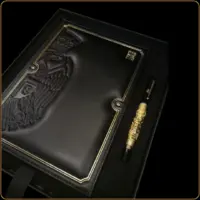 set srbija gold poslovni poklon sa rokovnikom i olovkom