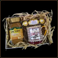 poslovni poklon set coffee sa jacobs kafom i ferrero kuglama