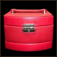 kutija za nakit lux crvena sa ogledalom
