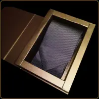 kravata siva u zlatnoj kutiji poklon za muškarca