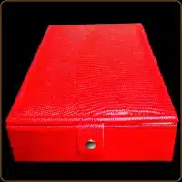 poklon kutija za nakit crvena sa ogledalcetom