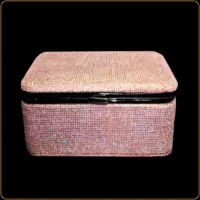 poklon kutija za nakit roze sa ogledalom