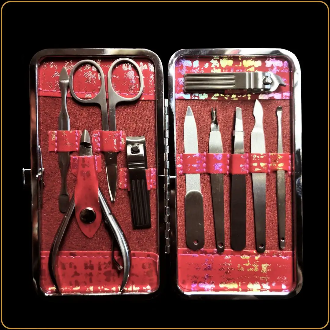 poklon manikir set 10 delova crveni za nju