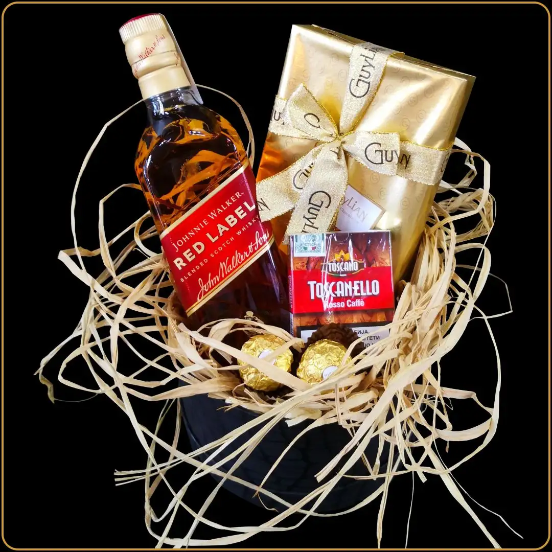 poklon set johnnie walker sa viskijem i čokoladom
