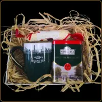 set ahmad sa cajem soljom i marcipanom u poklon kutiji