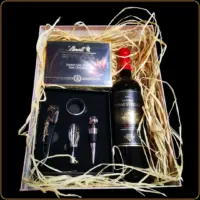 poklon set toscana sa crvenim vinom i lindt čokoladom