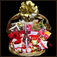 novogodisnji poklon bottega rose sa luksuznim cokoladama i sampanjcem za nju