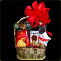 novogodisnji poklon praznicna carolija sa vinom i slatkisima