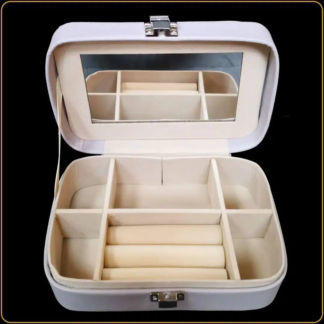 kutija za nakit glamur sa ogledalom i pregradama