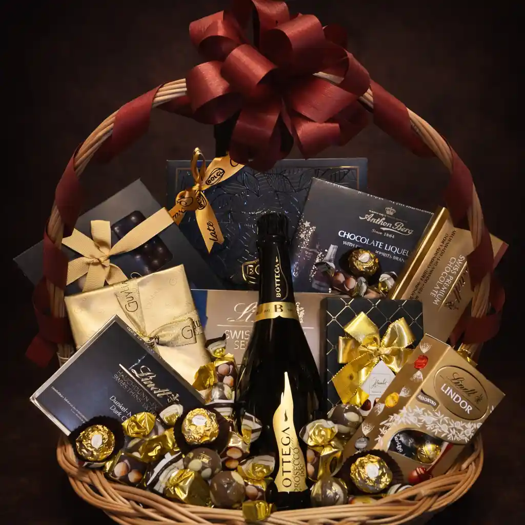 luksuzni poklon za 8. mart bottega moments poklon korpa