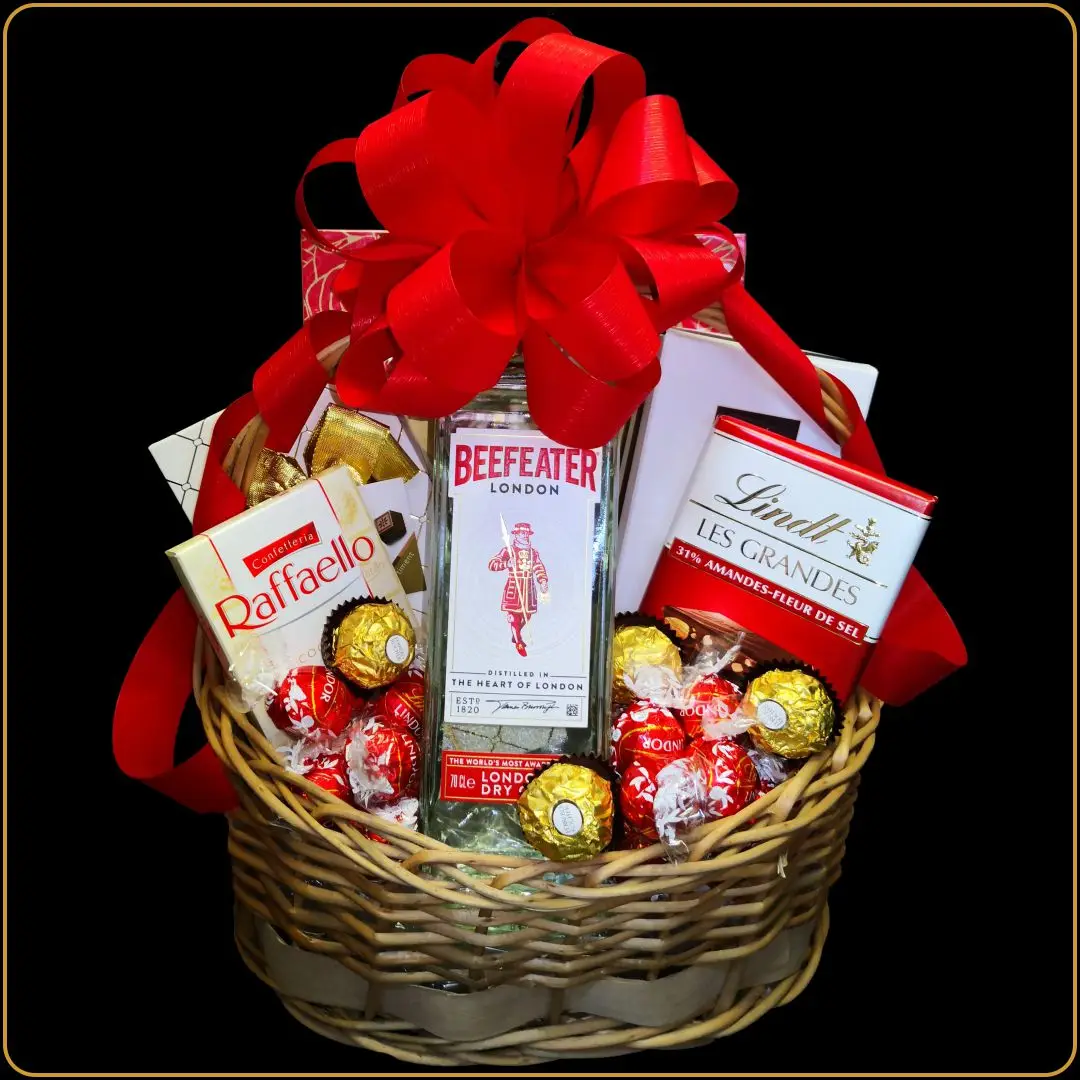 poklon korpa beefeater sa džinom za muškarca za rođendan ili godišnjicu