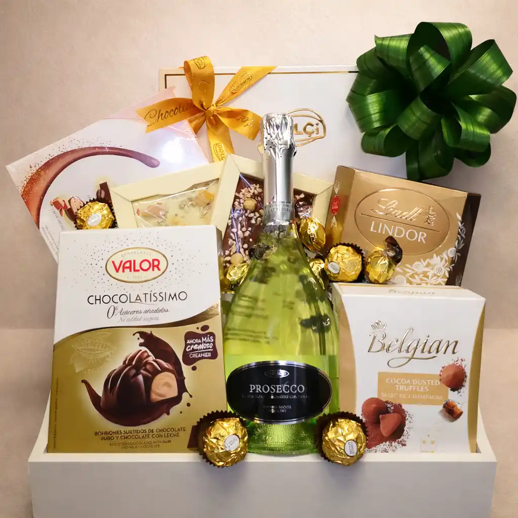 poklon set za 8 mart sa proseccoom i čokoladama