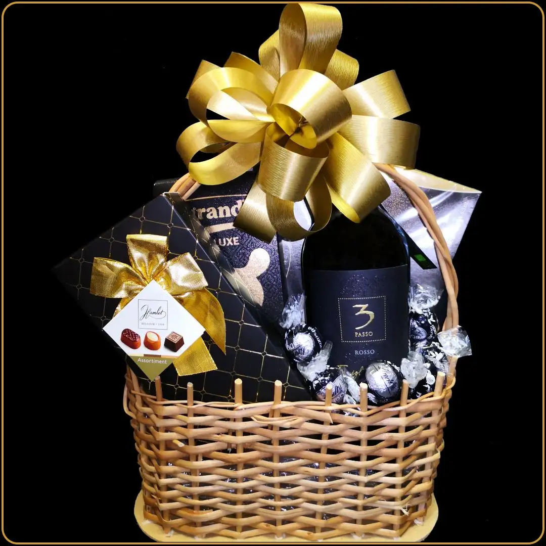 poklon za slavu nero sa vinom 3 passo i čokoladama