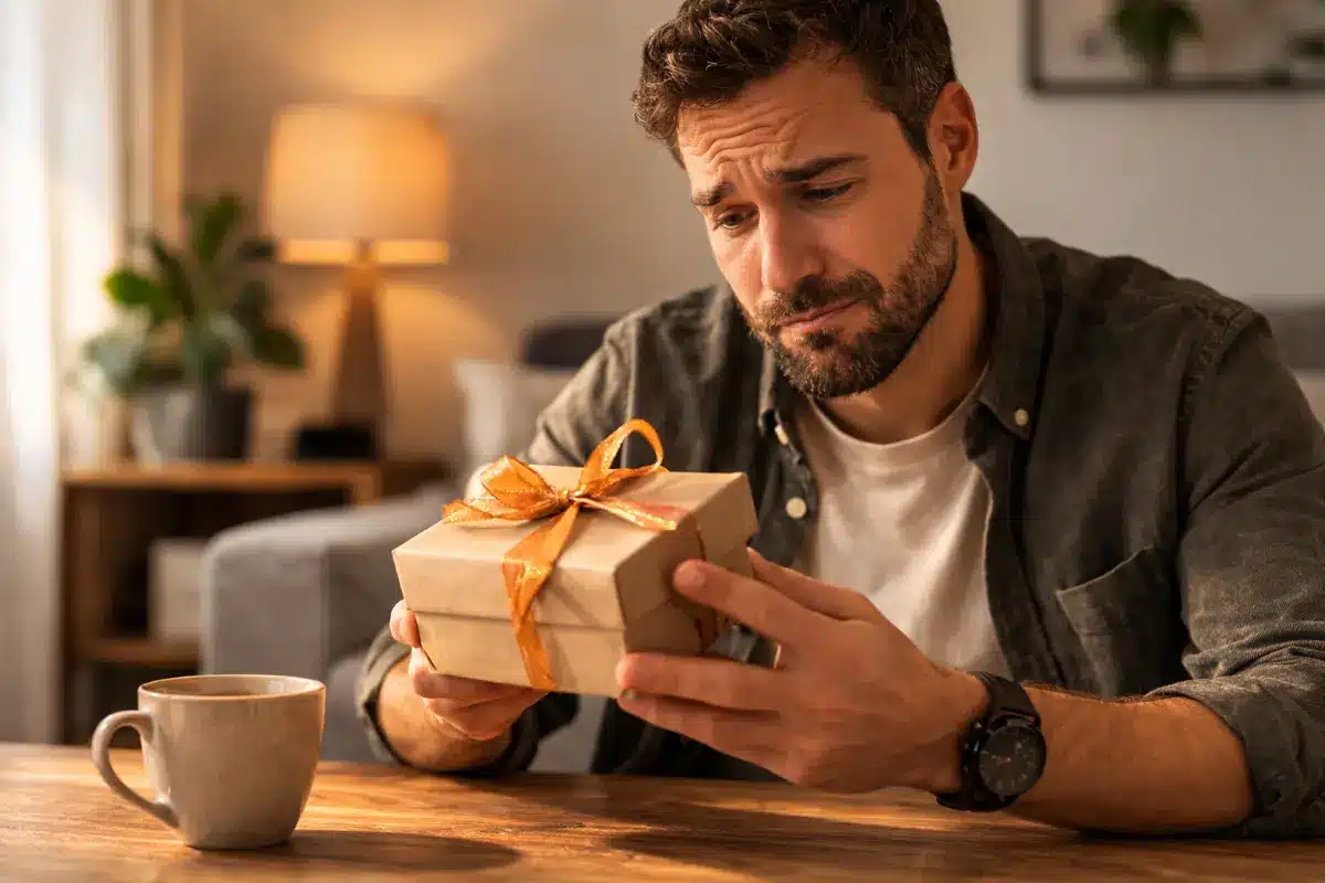 pogresan poklon za muškarca primer