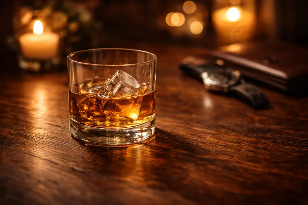 čaša viskija večernji ritual ideje za poklon za muškarca