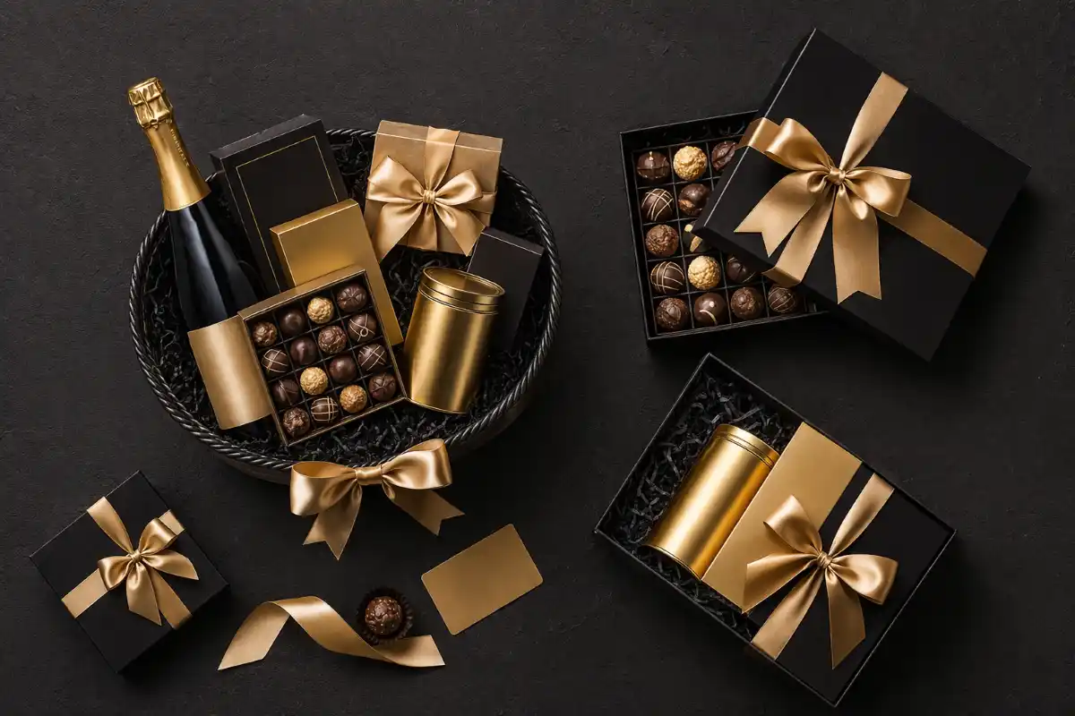 originalni poklon – luksuzni premium poklon set sa čokoladama i vinom