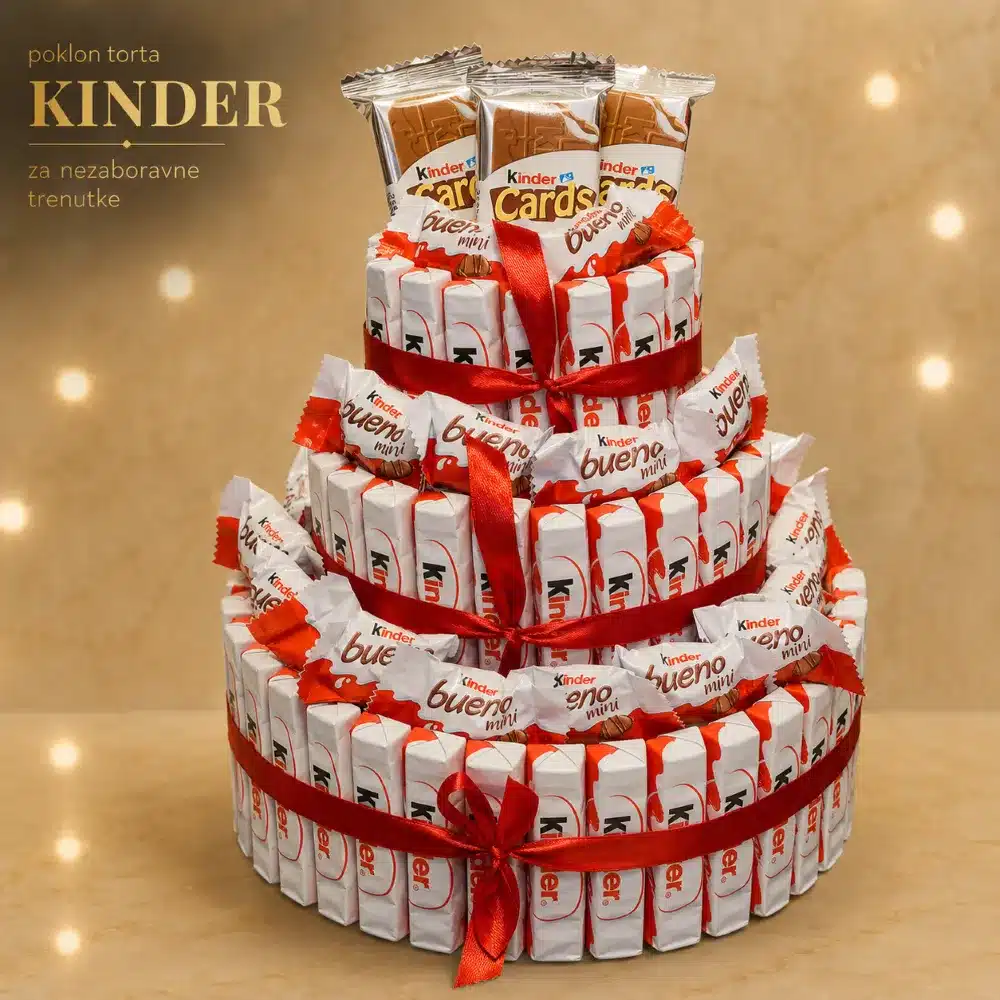 poklon kinder torta sa čokoladama