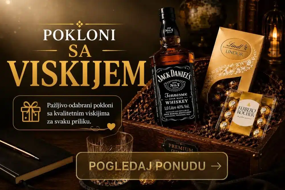 pokloni sa viskijem i poklon korpom