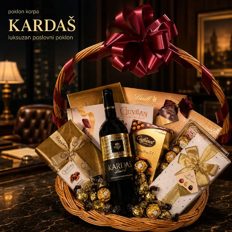 luksuzan poslovni poklon korpa kardaš