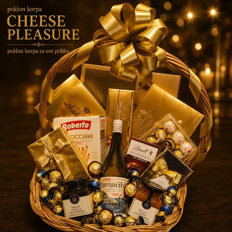 Poklon korpa za muškarce i žene Cheese Pleasure