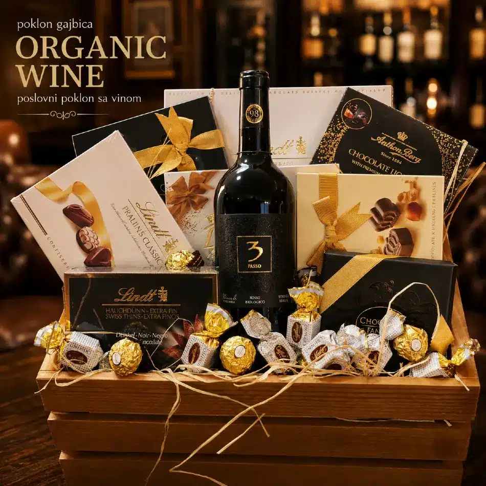 poslovni poklon sa vinom gajbica organic wine