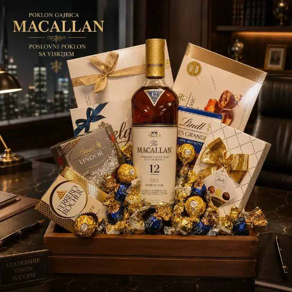 premium poslovni poklon sa viskijem gajbica macallan