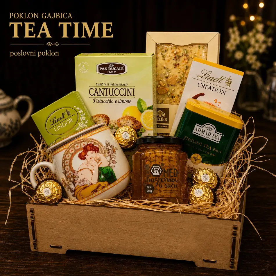 Poslovni poklon za zaposlene gajbica Tea time