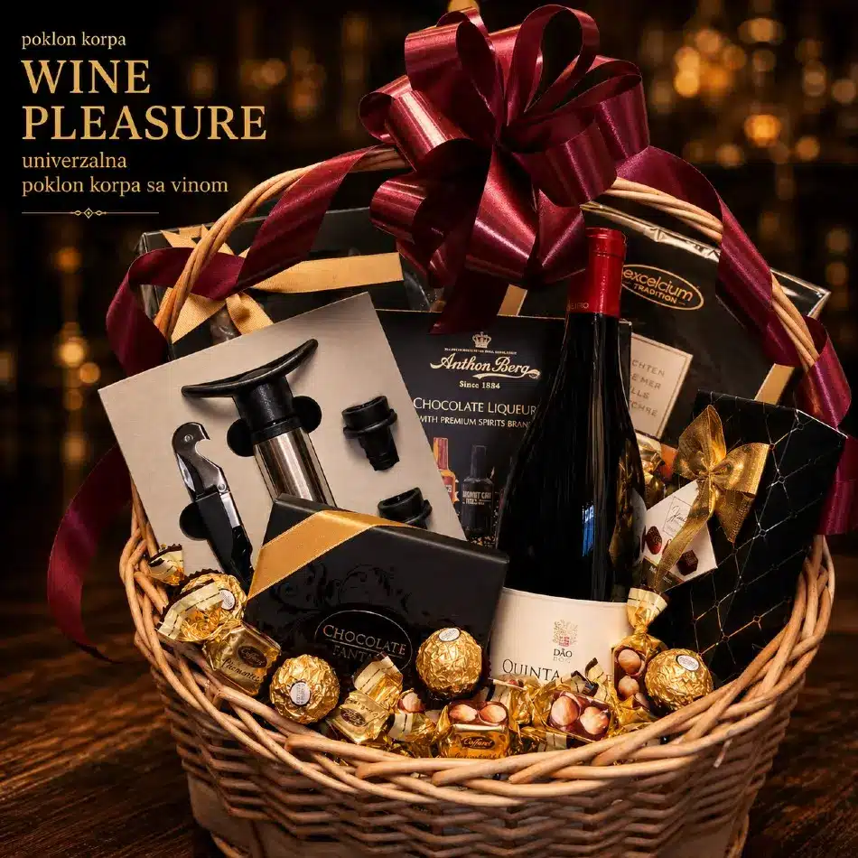 univerzalna poslovna poklon korpa wine pleasure