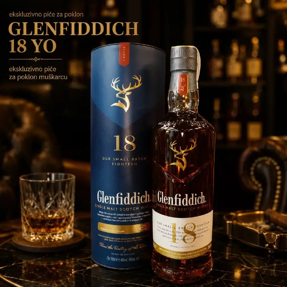 ekskluzivno piće za poklon muškarcu glenfiddich 18 yo