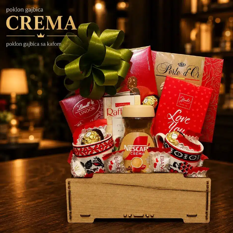 poklon gajbica sa kafom crema
