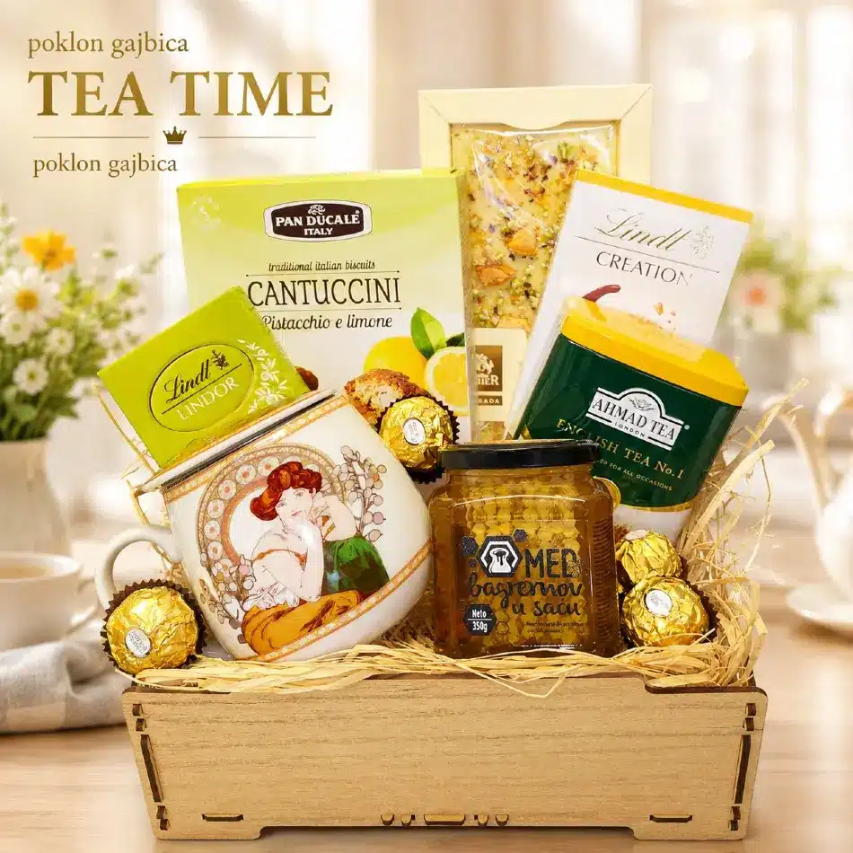 poklon gajbica sa čajem tea time