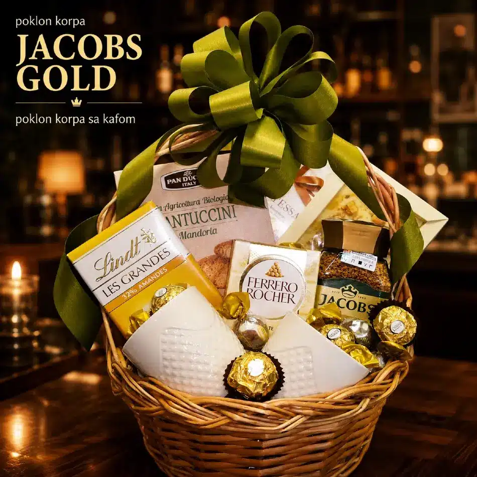 poklon korpa sa kafom korpa jacobs gold